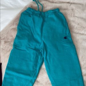 Vintage Turquoise Champion Sweatpants